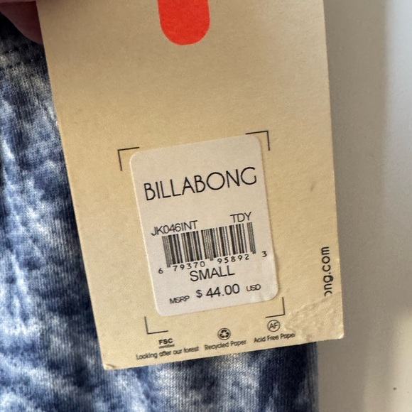 Billabong Blue Maxi Skirt High Slit NWT - Picture 5 of 9